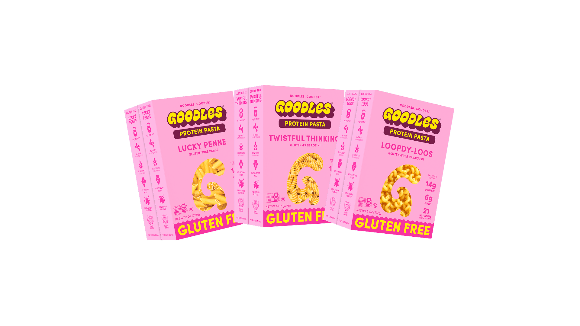 GFProtein Pasta VarietyPack Hero Image 1920x1080